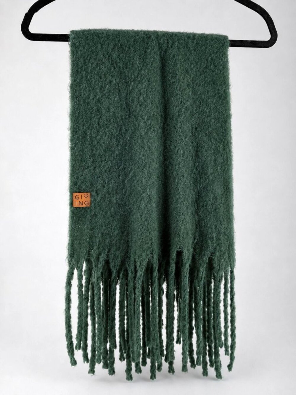 Victoria Leland Designs Womens Scarf Green Wool Blend by The Giving Project Soft